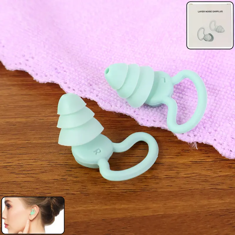 Silicone Noise-Reduction Earplugs – Premium Comfort Pair 1