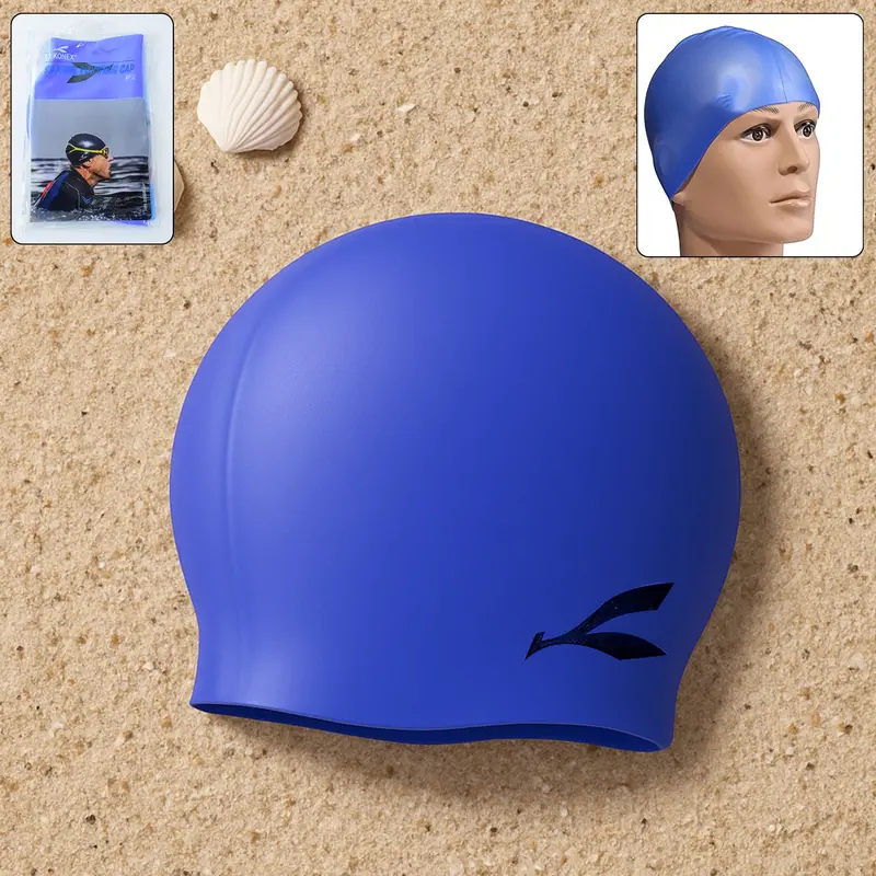 Silicone Swimming Cap By Konex – Anti-Slip, Comfort-Fit Aquatic Headwear 1