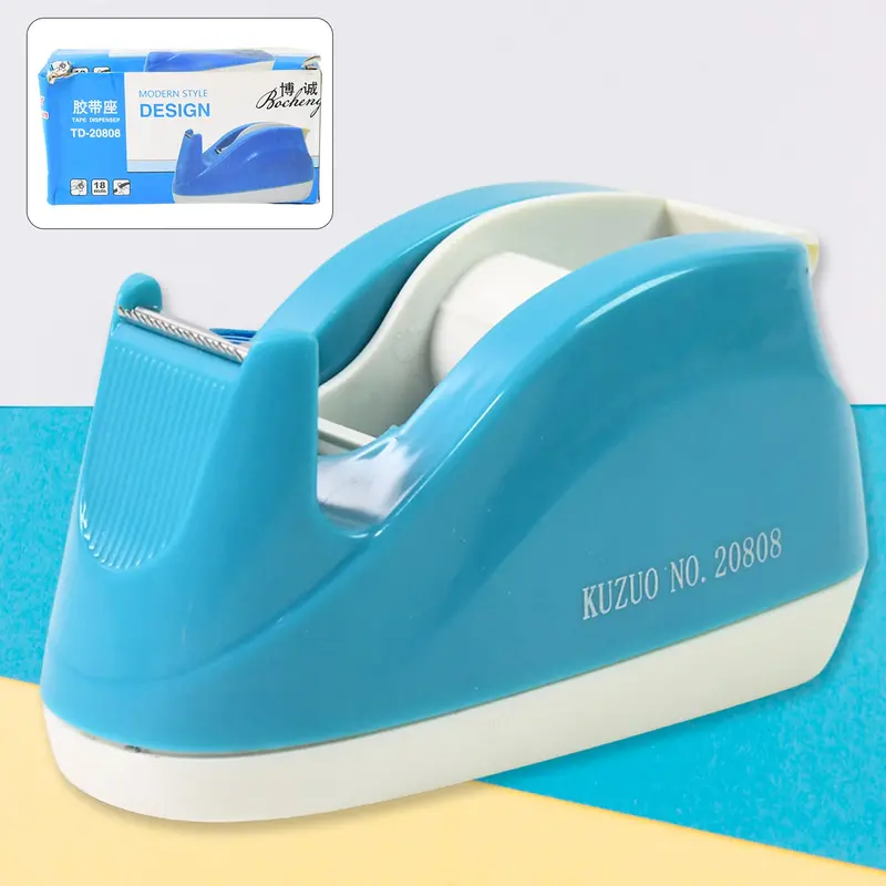 Slim 18 Mm Plastic Tape Dispenser – Compact Desktop Tape Cutter 1