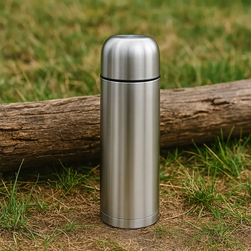 Slim-Line Double-Walled Stainless Steel Vacuum Flask (750 Ml, Lid-Only Design) 1