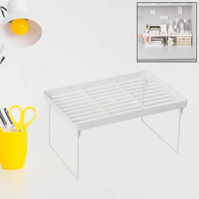Slim Plastic Bathroom & Kitchen Organizer Rack – 32 X 19.5 Cm 1