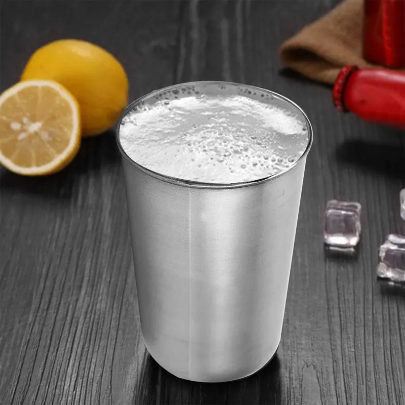 Slim Stainless Steel Drinking Tumbler – Minimalist Single-Serving Glass (1 Piece) 1