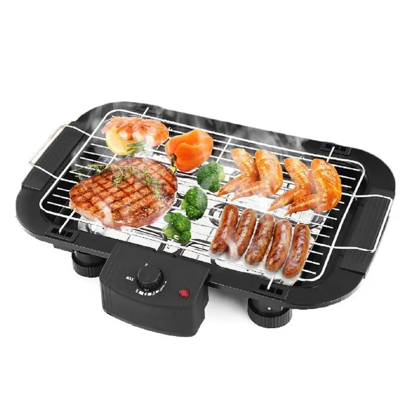 Smokeless Indoor Electric Barbecue Grill – 2000W Fast-Heat Cooking Surface 1