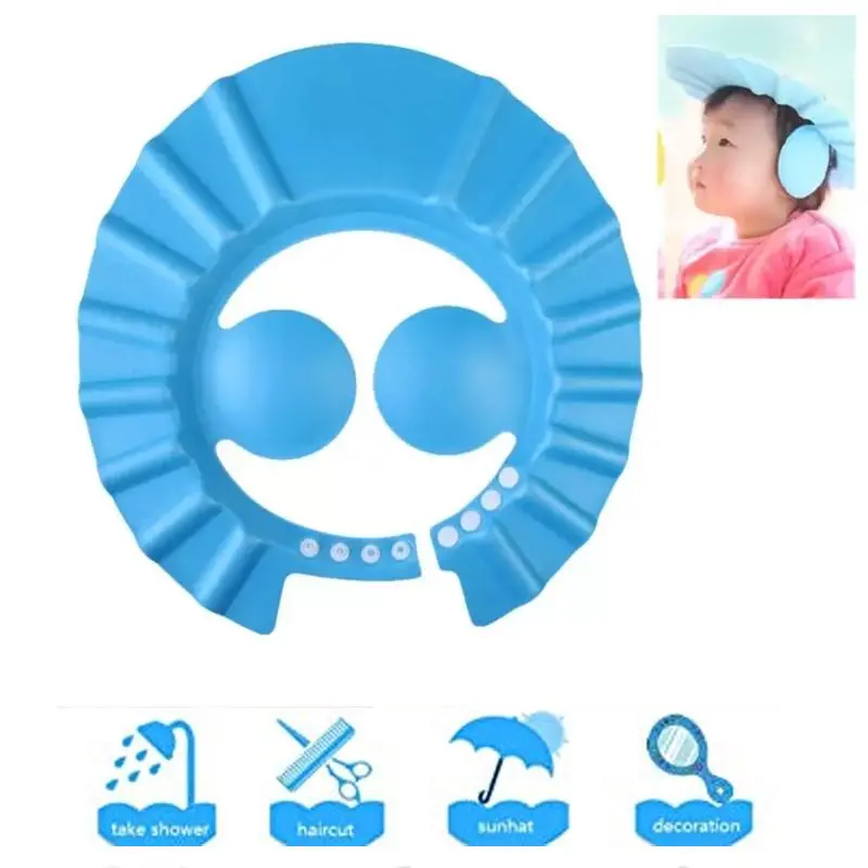 Soft Adjustable Baby Shower Cap For Gentle Hair Washing 1