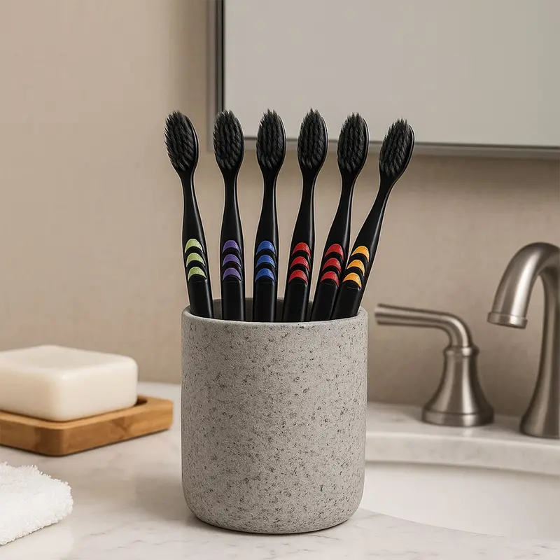 Soft-Bristle Toothbrush Pack – 10 Pieces In Reusable Plastic Storage Box 1