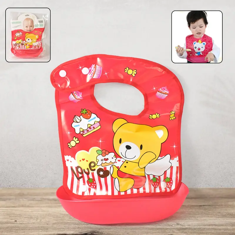 Soft Fabric Baby Bib – Waterproof, Bpa-Free, Multi-Use Feeding & Mealtime Protector 1