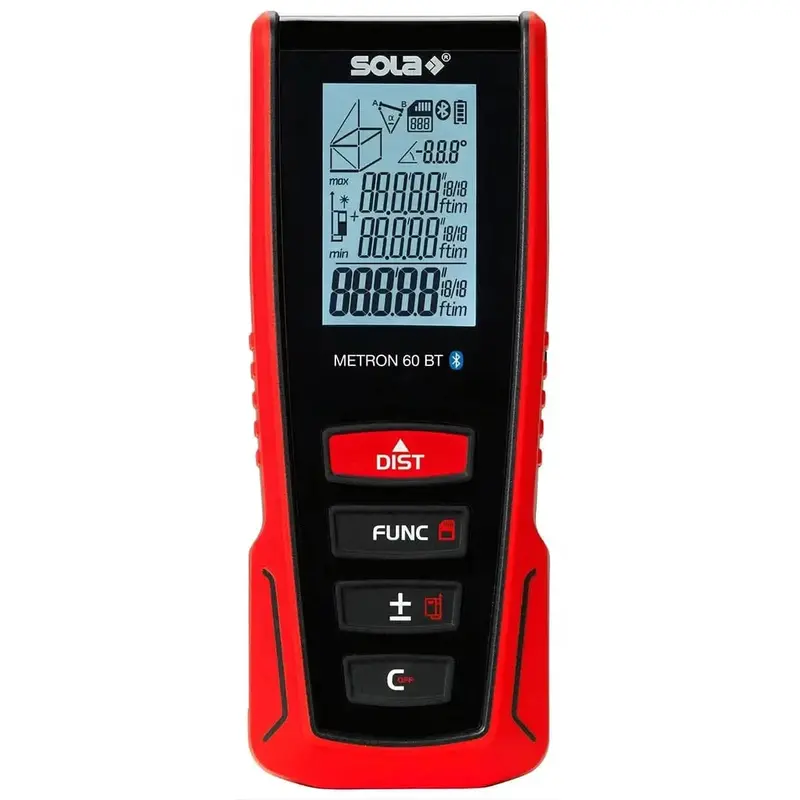 Sola Metron 60 Bt Laser Distance Measurer (200 Ft Range) 1