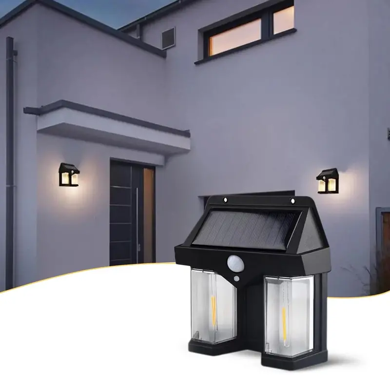 Solar-Powered Outdoor Wall Light – Waterproof Garden Lamp With Motion Sensor 1