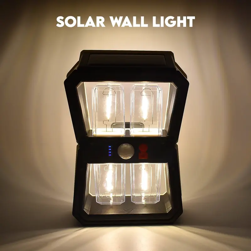 Solar-Powered Wall-Mounted Lantern – Motion-Activated Outdoor Light With 3 Lighting Modes 1