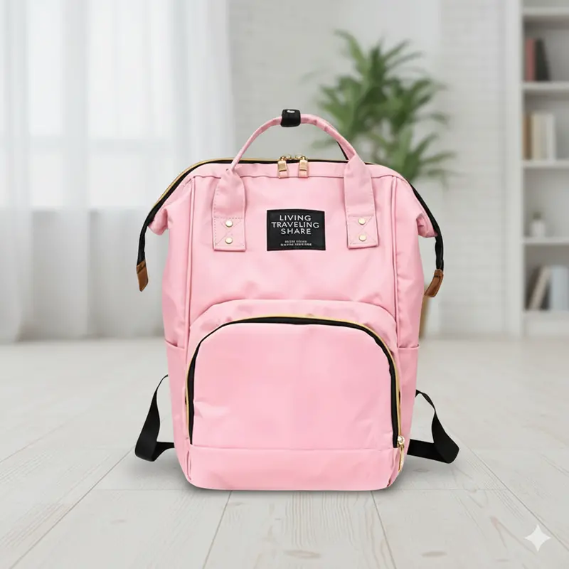 Spacious Mom’S Diaper Backpack – Functional Large-Capacity Parenting Tote 1