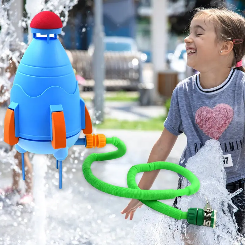 Sprinkler Rocket Launcher Toy – Outdoor Summer Play Set For Kids 1