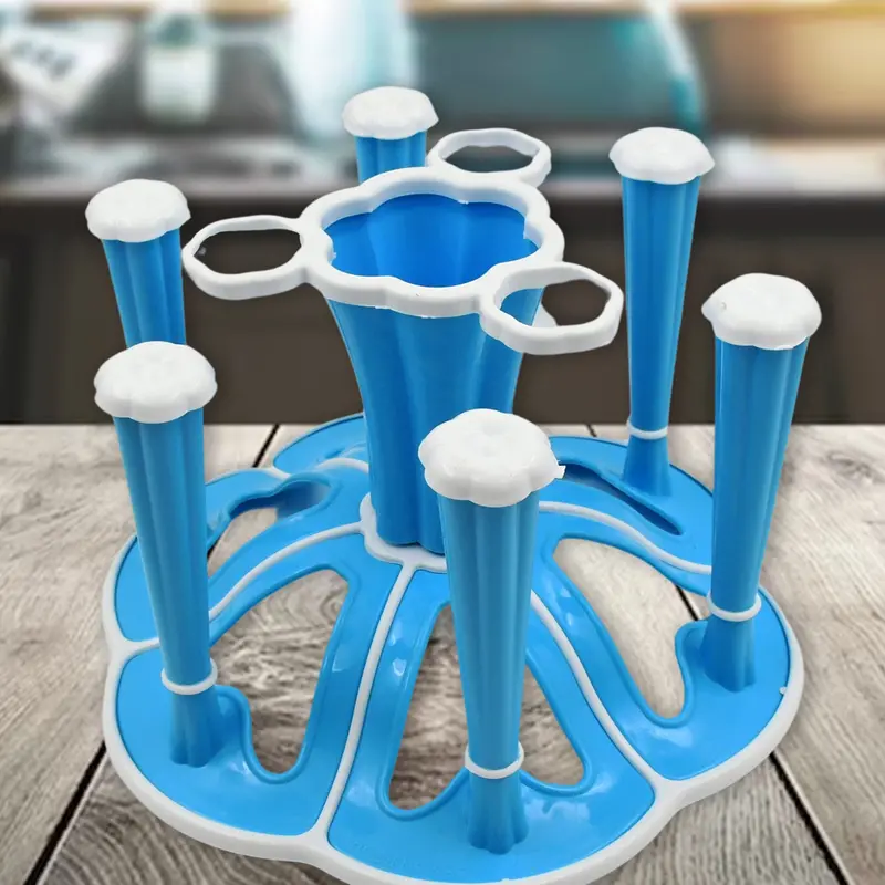 Stackable Plastic Glass Rack – 6-Tier Kitchen & Dining Organizer (Minimum Order: 2 Units) 1
