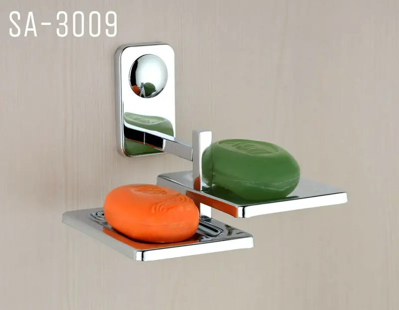 Stainless Steel Double Soap Dish – Minimalist 3009 Series 1