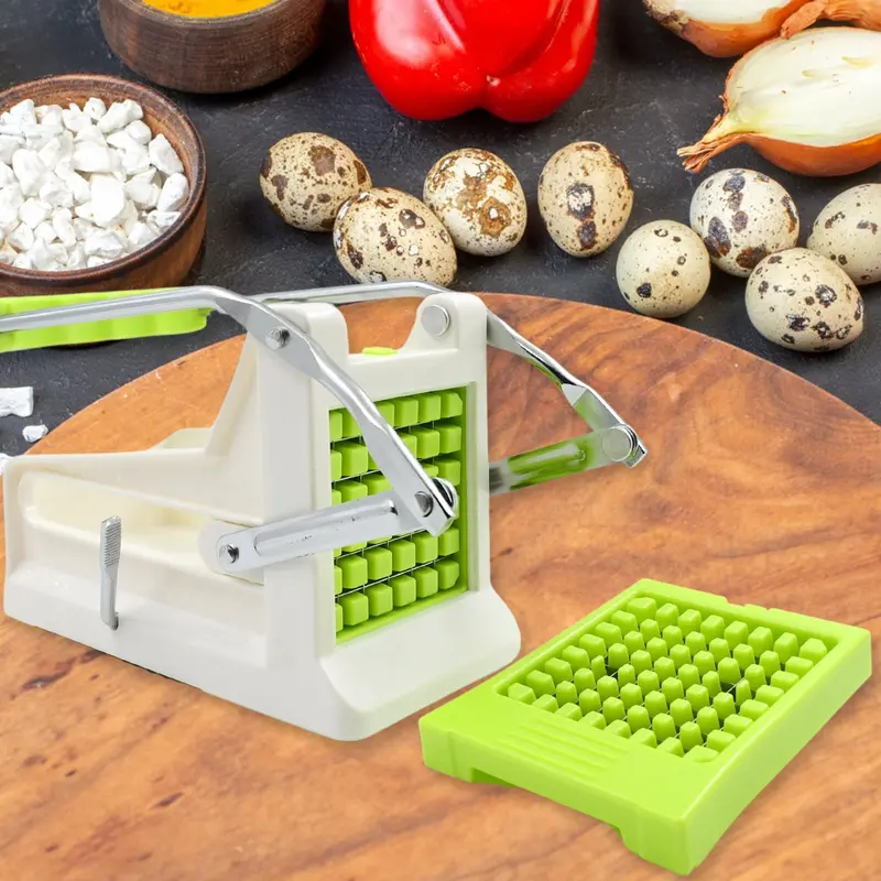 Stainless Steel French Fry Cutter & Vegetable Slicing Tool 1
