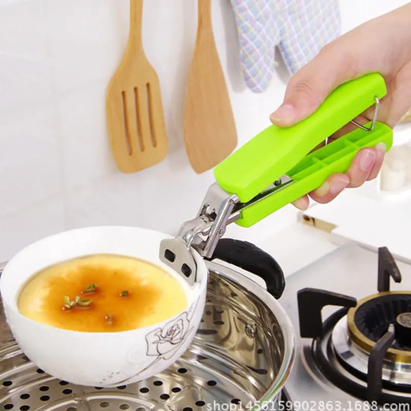 Stainless Steel Heat-Resistant Pot Holder – Anti-Scald Dish & Bowl Lifter For Kitchen Safety 1