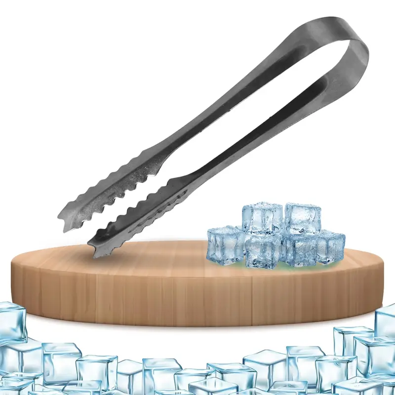 Stainless Steel Ice Tongs – Slim 13 Cm Serving Tool For Cubes & More 1