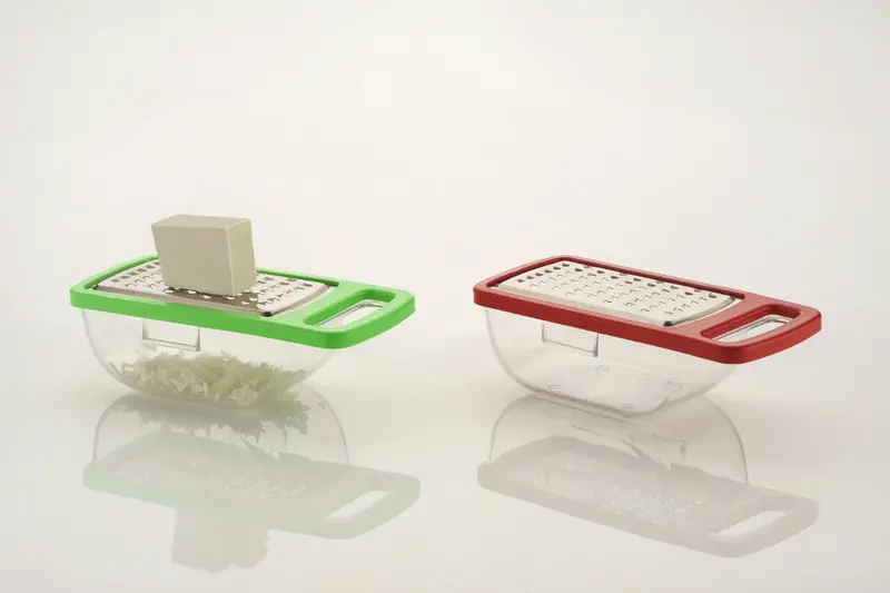 Stainless Steel Multi-Function Cheese Grater, Slicer, And Chopper 1