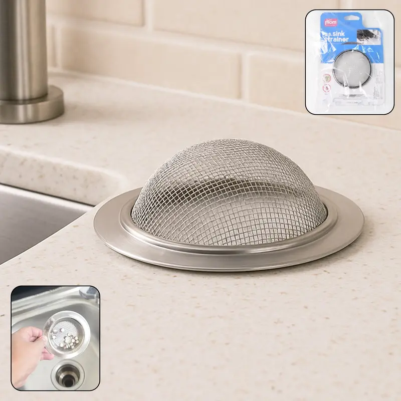 Stainless Steel Sink Strainer With Fine Mesh – Supermom Drain Protector 1
