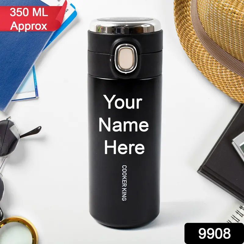 Stainless Steel Vacuum Bottle With Secure Cap – 350Ml Portable 1