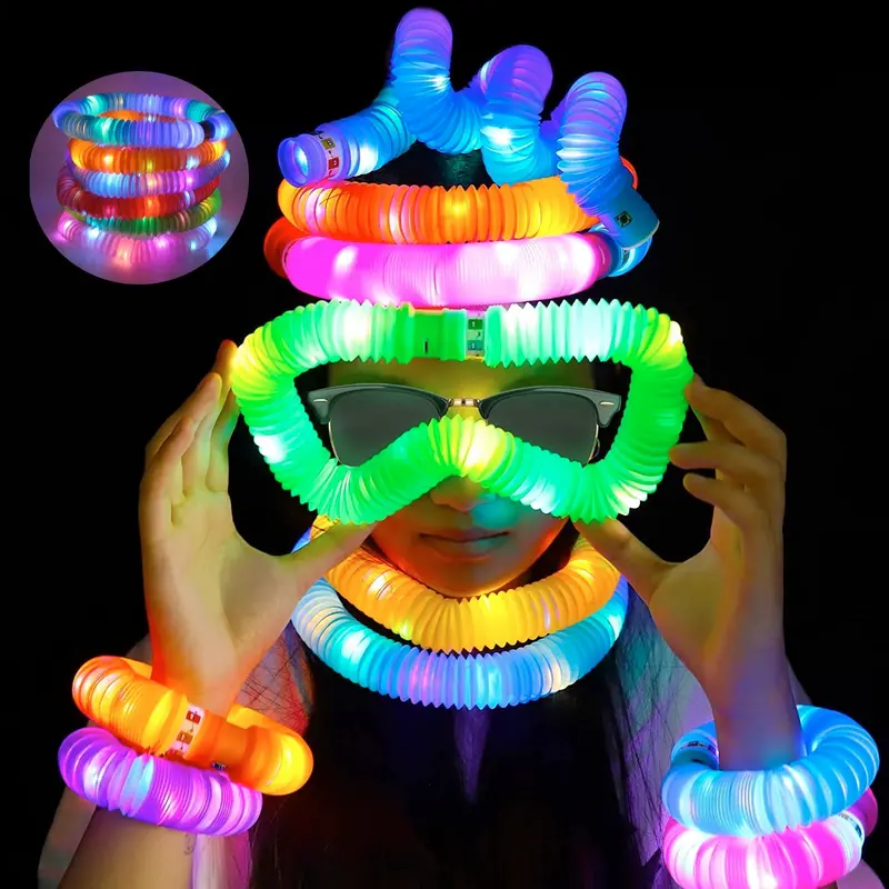 Stretchable Sensory Tube Fidget Toys – Vibrant Pull-And-Expand Tubes For Stress Relief 1