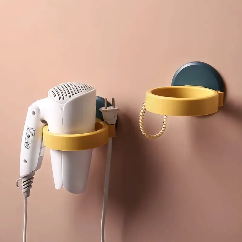 Suction-Cup Wall Mount For Hair Dryers – Salon-Quality Stand For Home Use 1