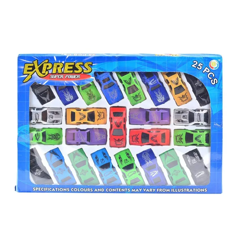 Super Racer Remote-Control Car Set – 25-Piece High-Speed Toy Vehicle Collection 1