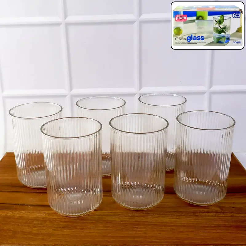 Supermom Casa Collection 6-Piece Plastic Glass Set 1