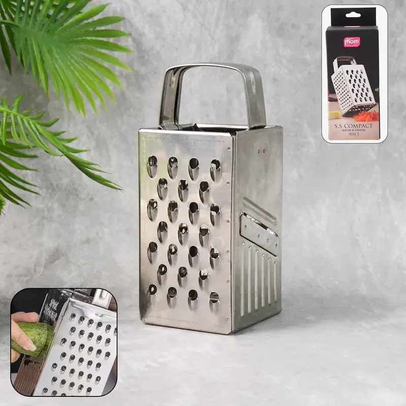 Supermom Compact 4-In-1 Stainless Steel Grater And Slicing Tool 1