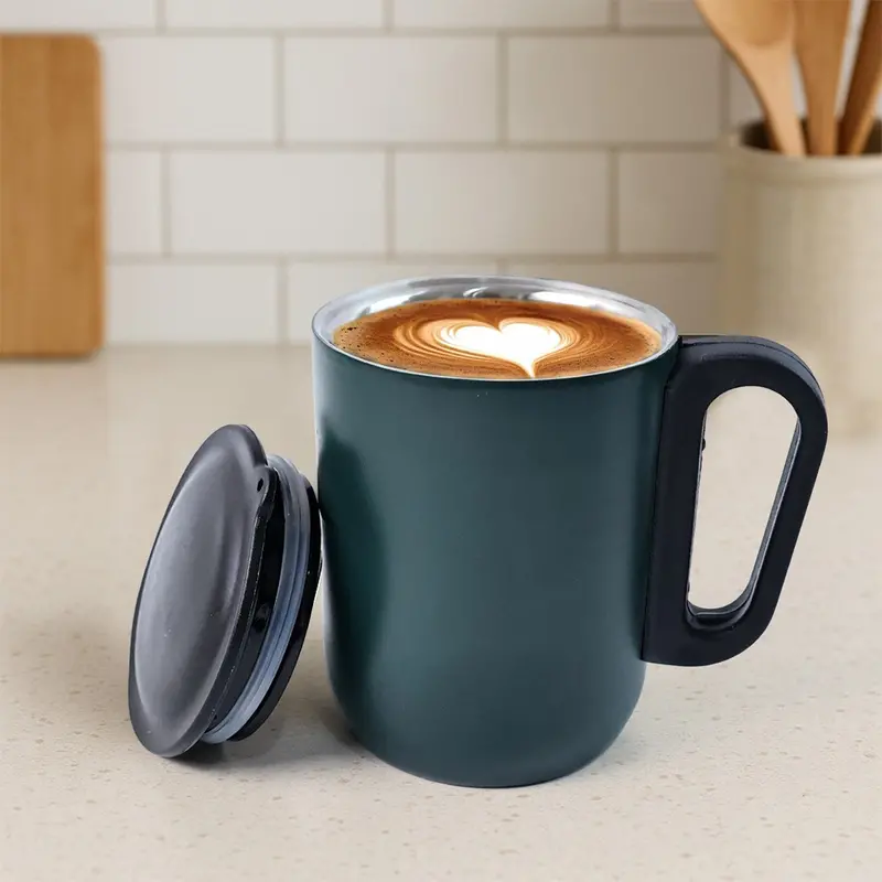 Supermom Insulated Stainless Steel Travel Mug – Leak-Proof Lid, ~300Ml (1 Piece) 1