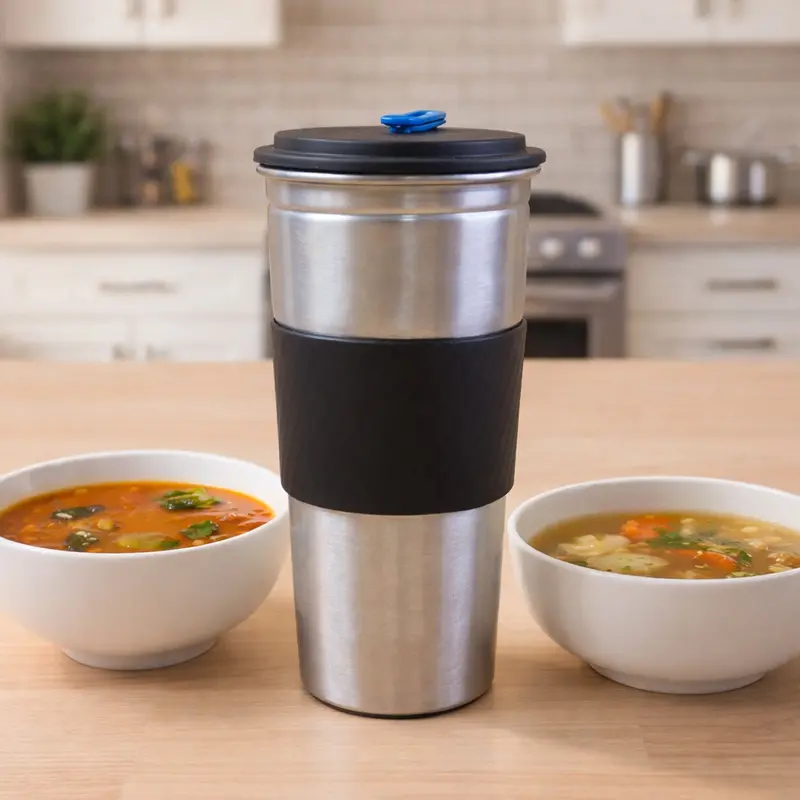 Supermom Insulated Stainless Steel Travel Tumbler – 500Ml Leak-Proof Sip Cup 1