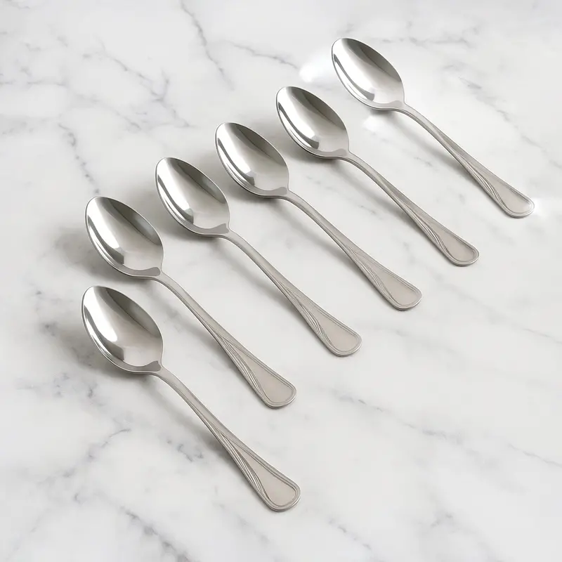 Supermom Polished Stainless Steel Dining Spoon Set (6 Pcs) 1