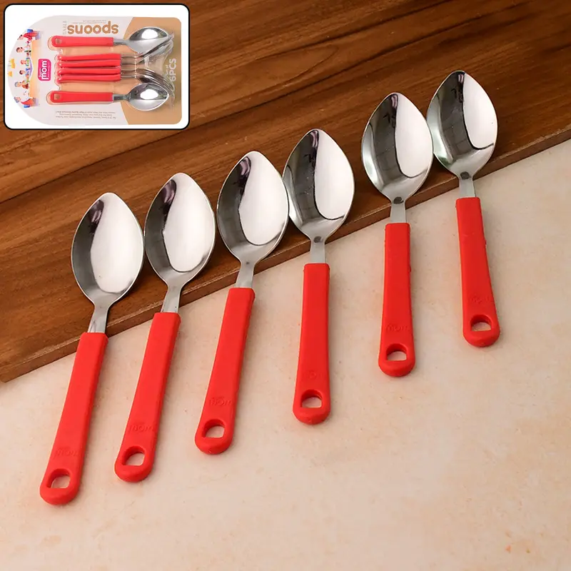 Supermom Premium Stainless Steel Table Spoon Set – 6-Piece 1