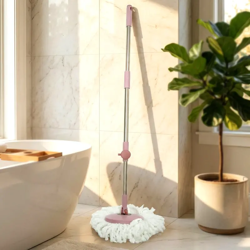 Supermom Turbo Spin Mop With Extendable Pipe – Complete Cleaning Set (130 Cm) 1