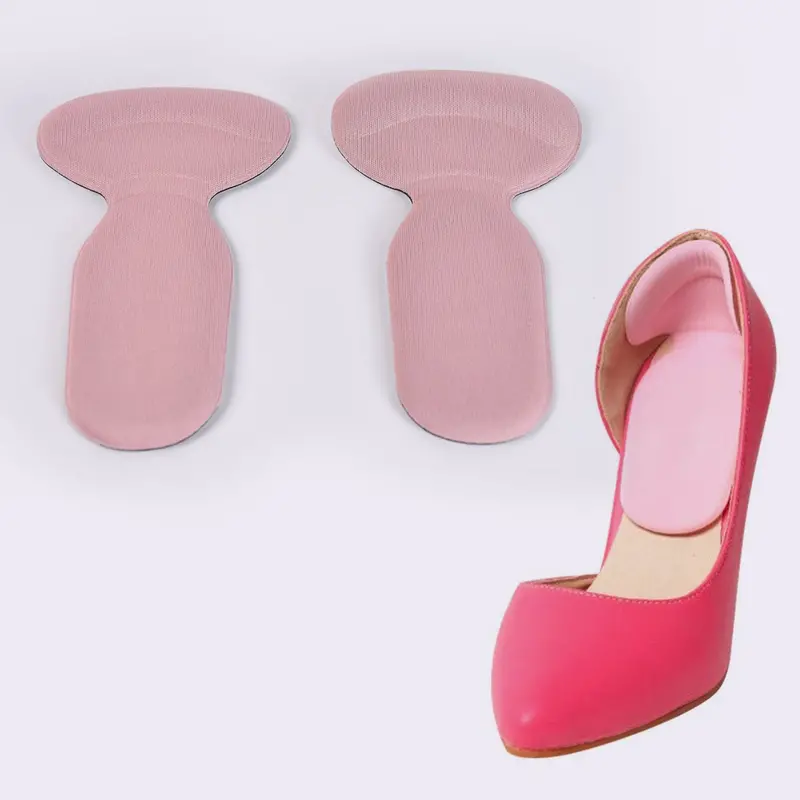 T-Shaped Silicone Adhesive Heel Protectors – Reusable Insoles (1 Pair) 1