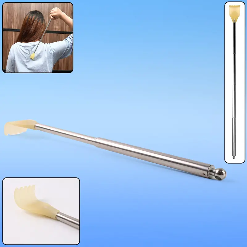 Telescoping Back Scratcher With Ergonomic Plastic Claw – Adjustable Reach 1