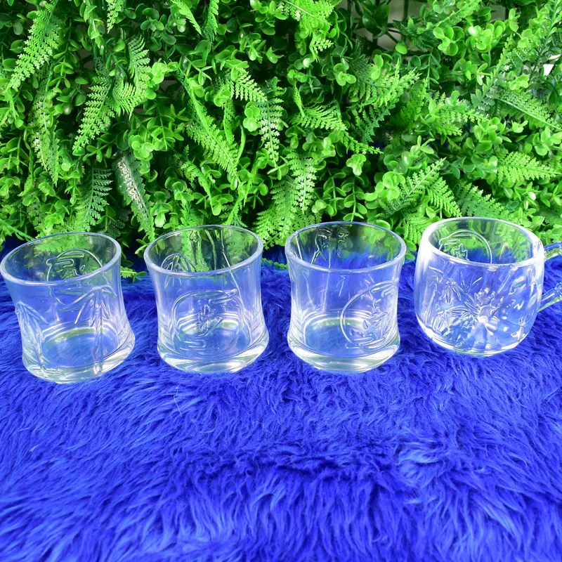 Tempered Glass Drinkware Set – 3 Mugs + 1 Tumbler (4-Piece) 1