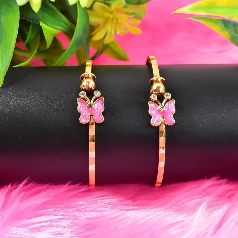 Traditional Gold-Tone Bangles – Time-Honored Pair With Polished Minimalist Appeal 1