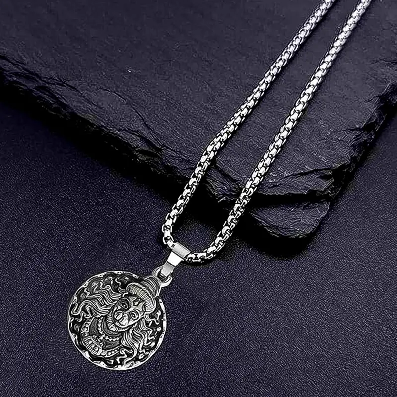 Traditional Hanuman Locket Pendant On Adjustable Necklace Chain 1