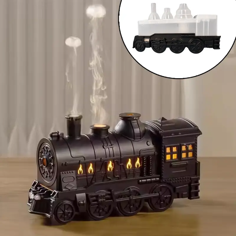Train-Themed Mini Portable Humidifier – Compact Usb-Powered Mist Maker 1