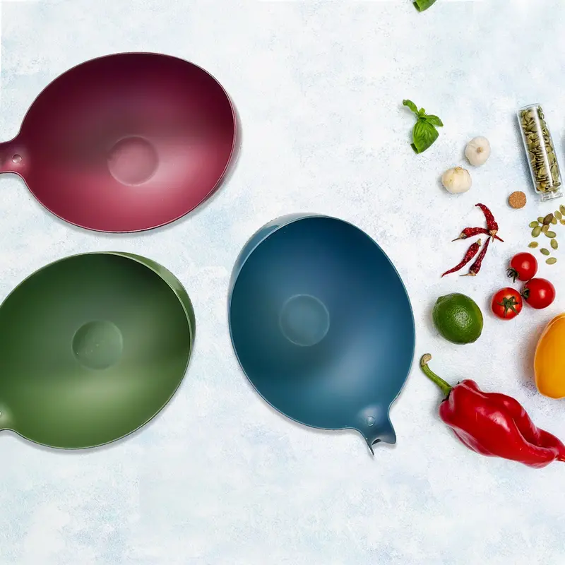 Triple-Pack Thickened Plastic Rice Bowl Strainers For Fruits, Vegetables, And Grains 1