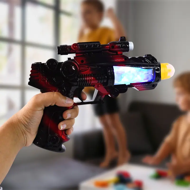 Ttg Led Laser Space Gun Toy – Light-Up, Sound-Effect Blaster With Music And Flashing Effects 1