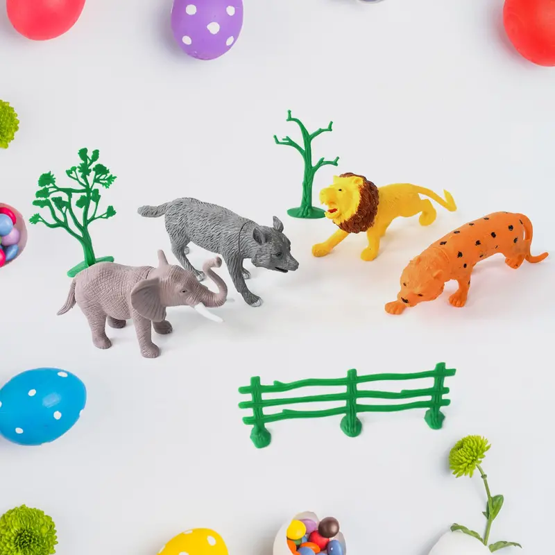 Ttg Wild Animal Miniature Toy Pack – 4-Piece Collectible Figurine Set For Children 1