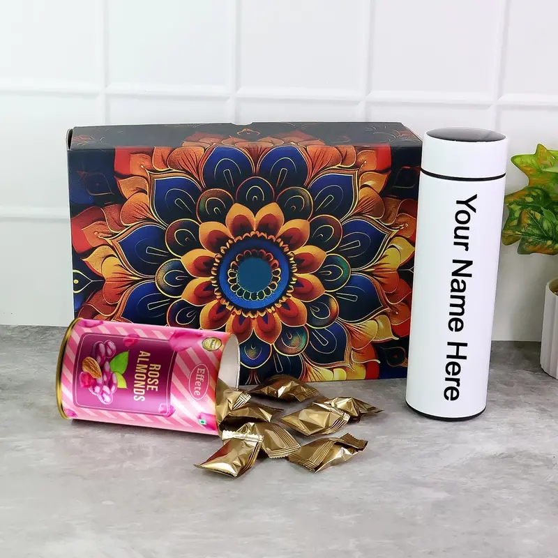 Two-Piece Color-Mix Temperature-Controlled Water Bottle Gift Set 1