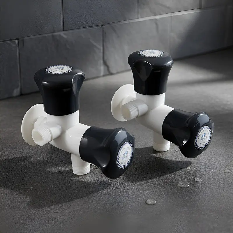 Two-Way Angle Control Cock Set – Dual-Outlet Water Valve System (2-Piece) 1