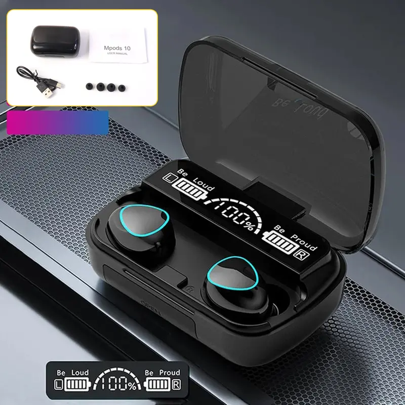 Ultra-Compact Bluetooth 5.0 In-Ear Earbuds With Built-In Mic & Stereo Sound 1