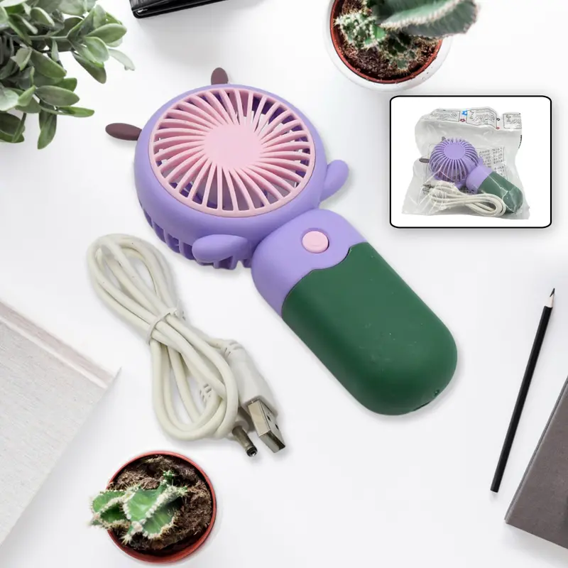 Ultra-Compact Usb Handheld Fan – Lightweight Personal Cooling Device (Single Unit) 1
