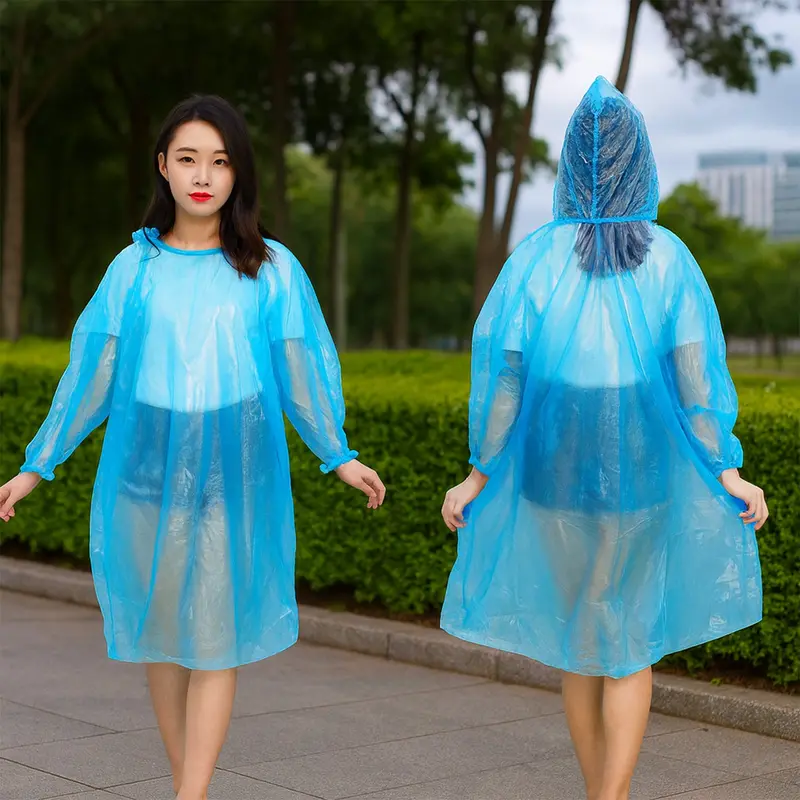 Ultra-Lightweight Disposable Raincoat For On-The-Go Protection 1