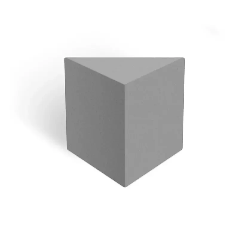 Uncoated Triangular Shower Bench 1