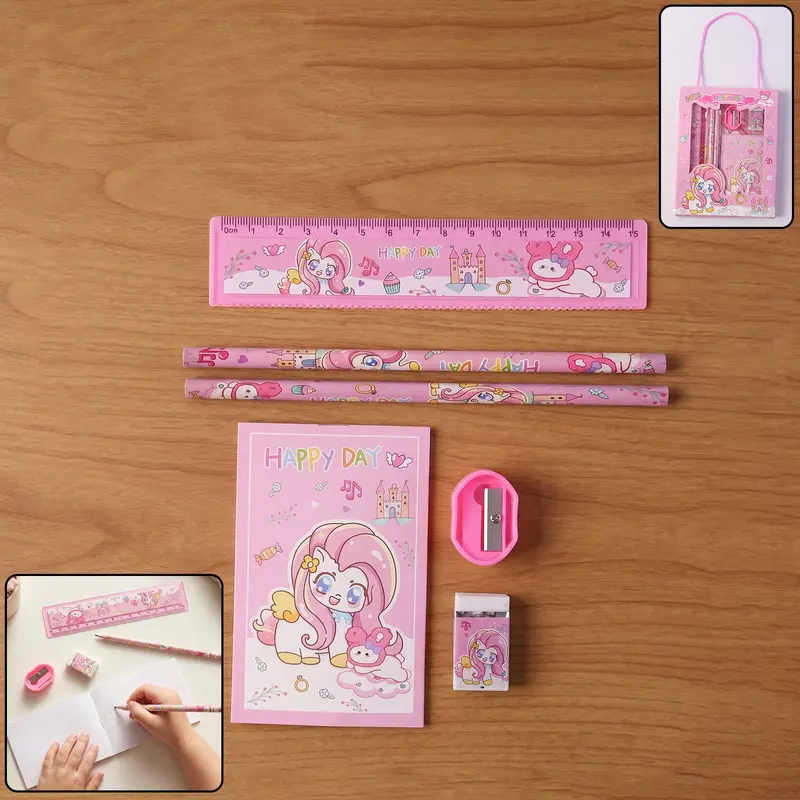 Unicorn-Themed Stationery Gift Set – Whimsical Back-To-School Bundle 1