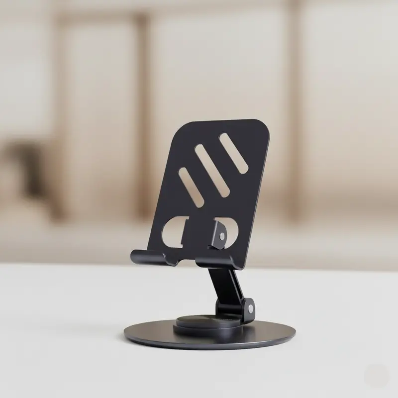 Uniteq Spinpro 360° Rotating Mobile Stand – Adjustable Tablet Holder (Black) 1